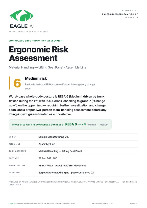 Report page 1 — Cover