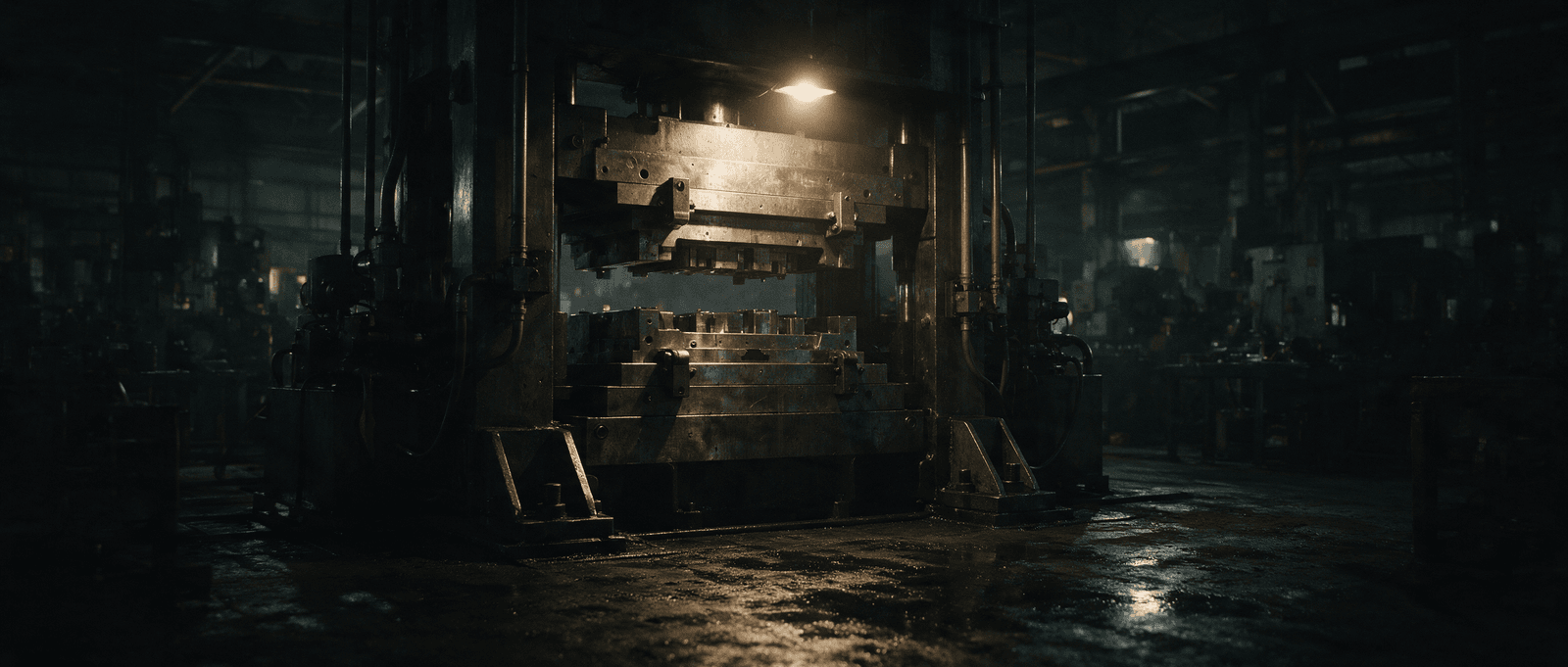 Illustrative environment — industrial press zone